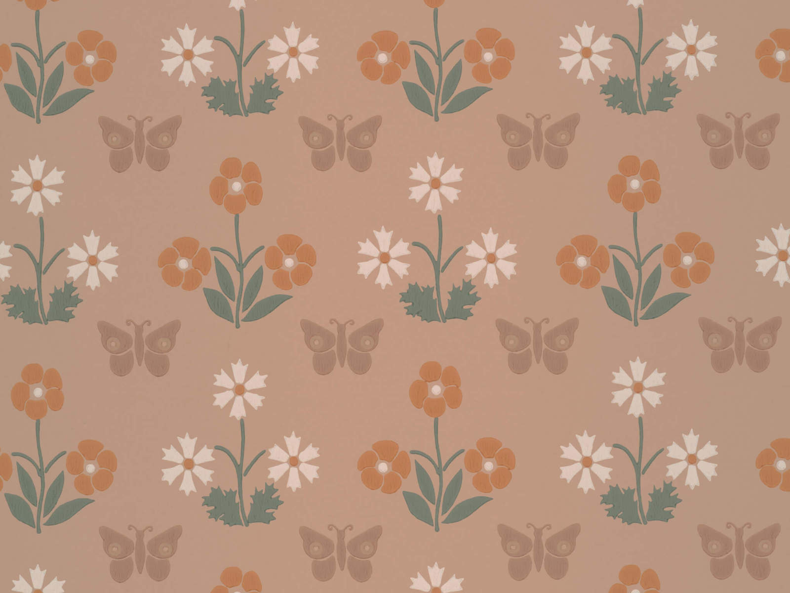 Little Greene National Trust Papers IV Burges Butterfly - Masquerade