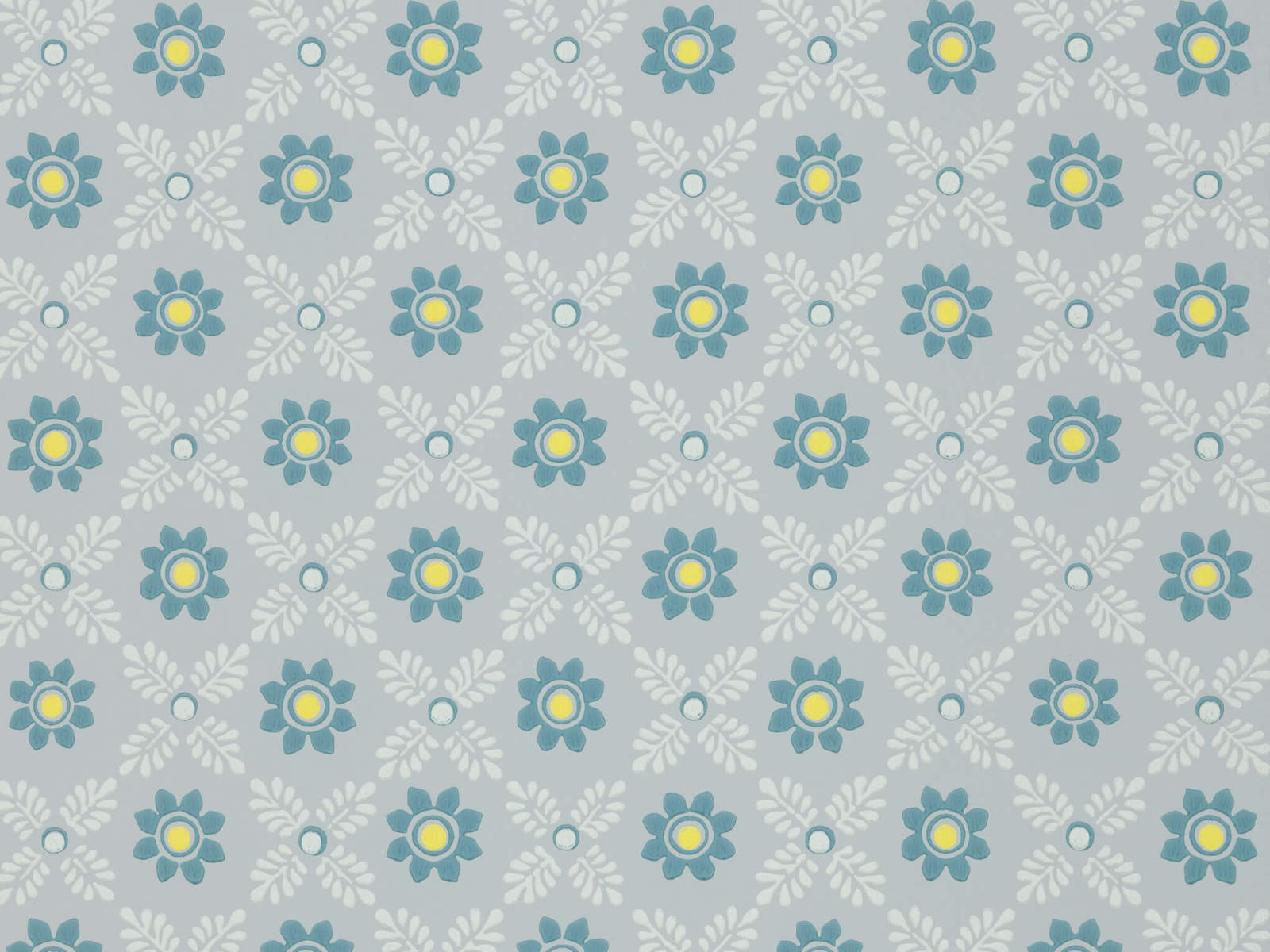Little Greene National Trust Papers IV Disty Block - Bone China Blue