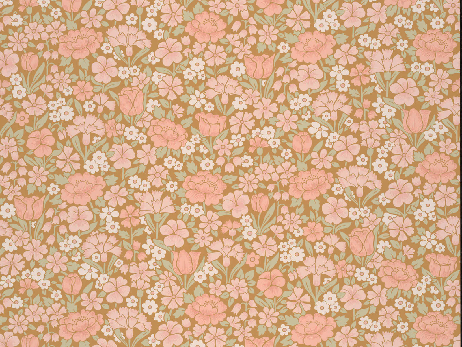 Little Greene National Trust Papers IV Spring Flowers - Bombolone