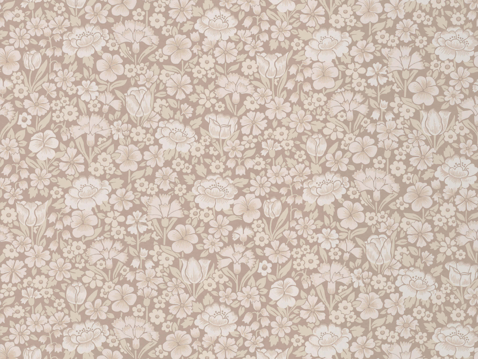 Little Greene National Trust Papers IV Spring Flowers - Portland Stone
