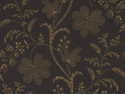 Little Greene Behang London Wallpapers V Bedford Square - Ebony Gold