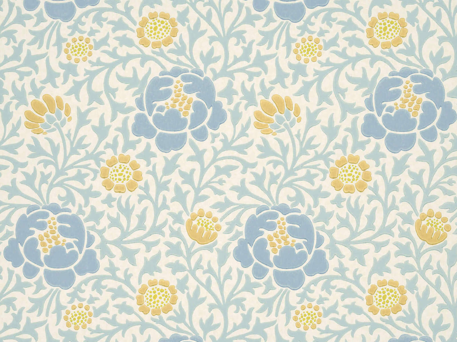 Little Greene Behang London Wallpapers V Lansdowne Walk - Marigold