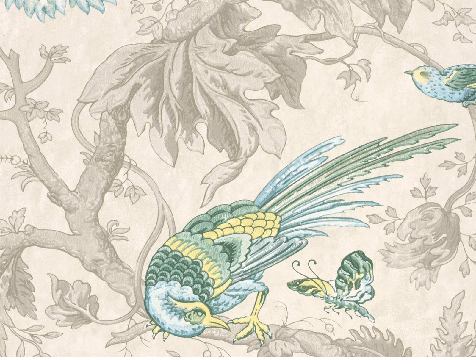 Little Greene Behang Archive Trails II Crowe Hall Lane - Paradise