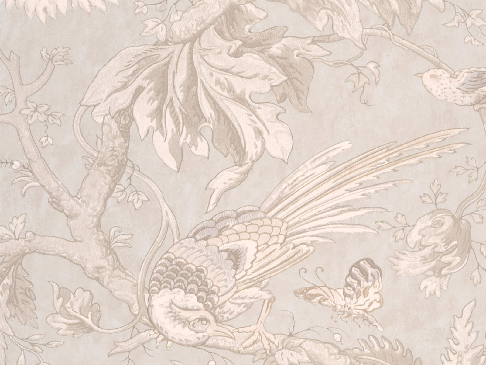 Little Greene Behang Archive Trails II Crowe Hall Lane - Talcum