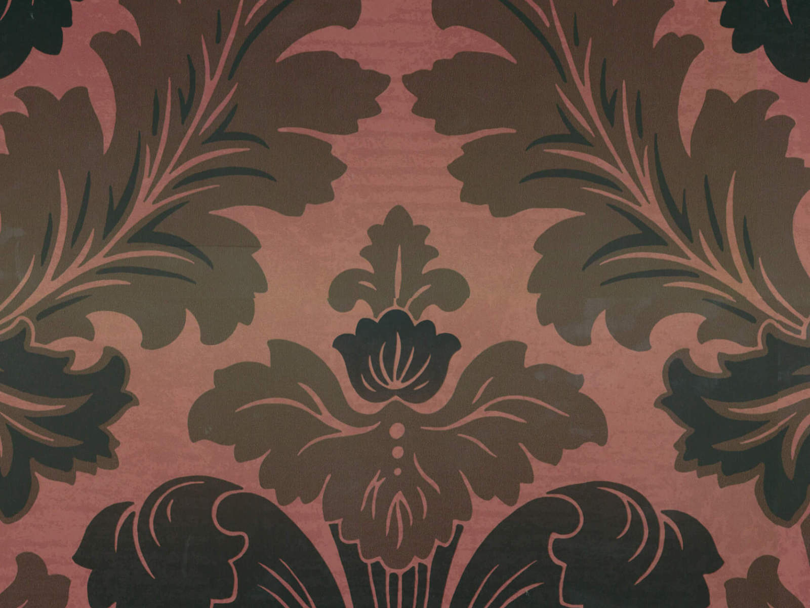 Little Greene Behang Revolution Papers Bonaparte  - Red Gold