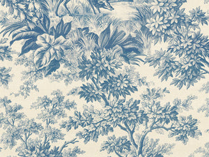 Little Greene Behang Revolution Papers Stag Toile  - Juniper