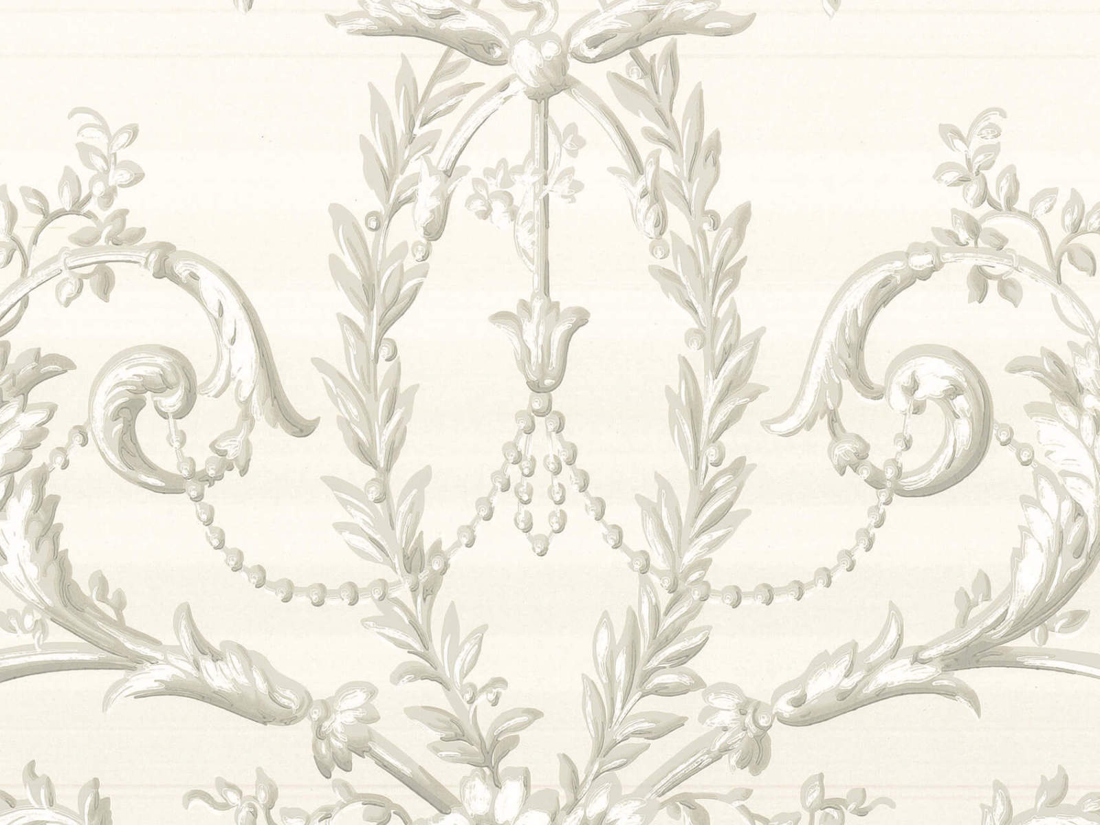 Little Greene Behang Revolution Papers Versailles  - Argent