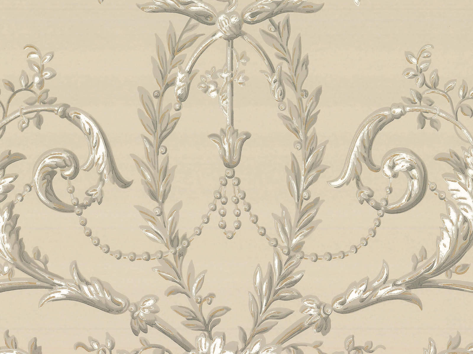Little Greene Behang Revolution Papers Versailles  - Guilded