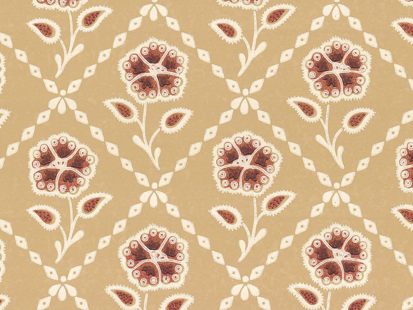 Little Greene Behang Revolution Papers Whitehall  - Cedar