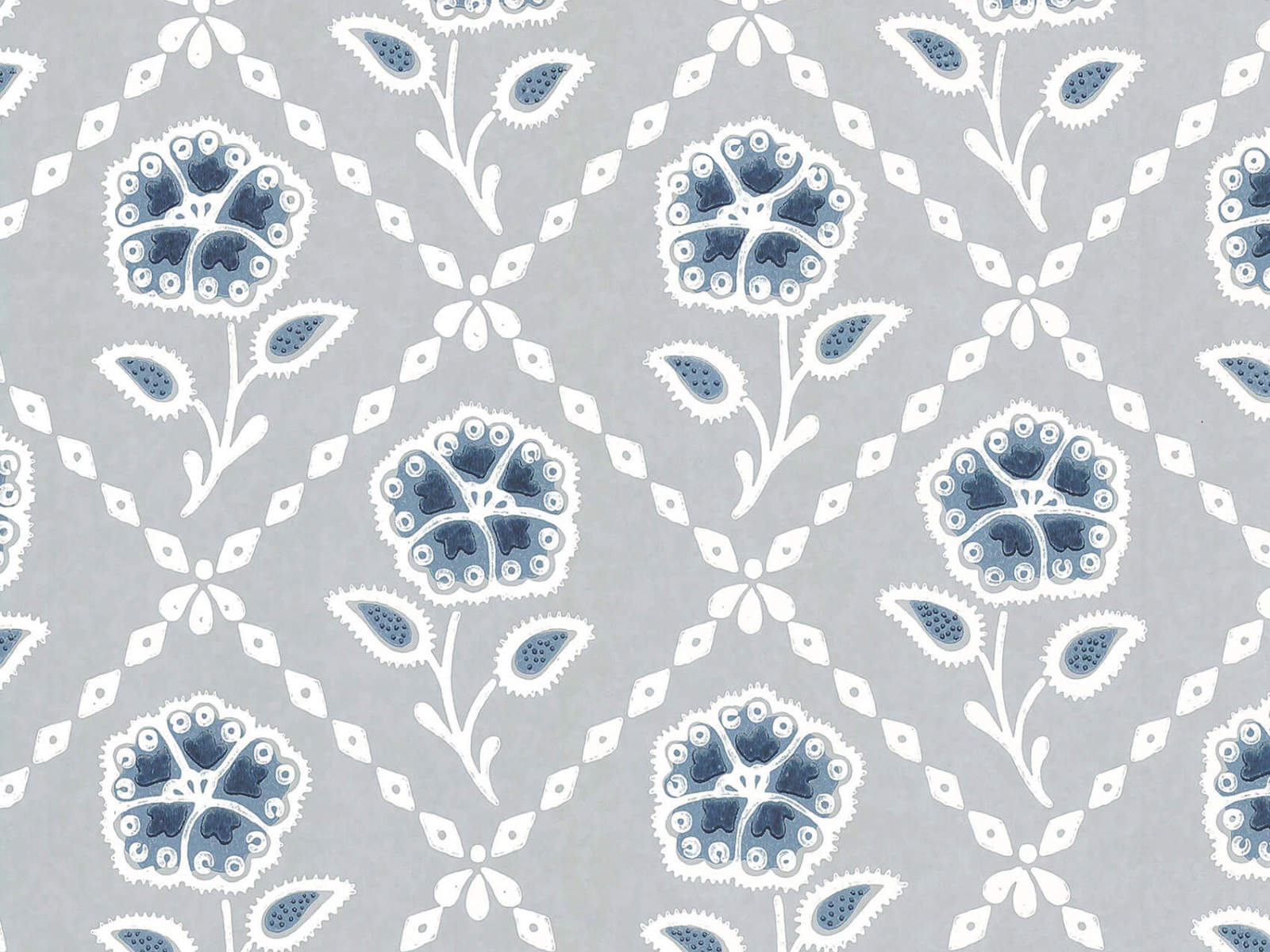 Little Greene Behang Revolution Papers Whitehall  - Prussian