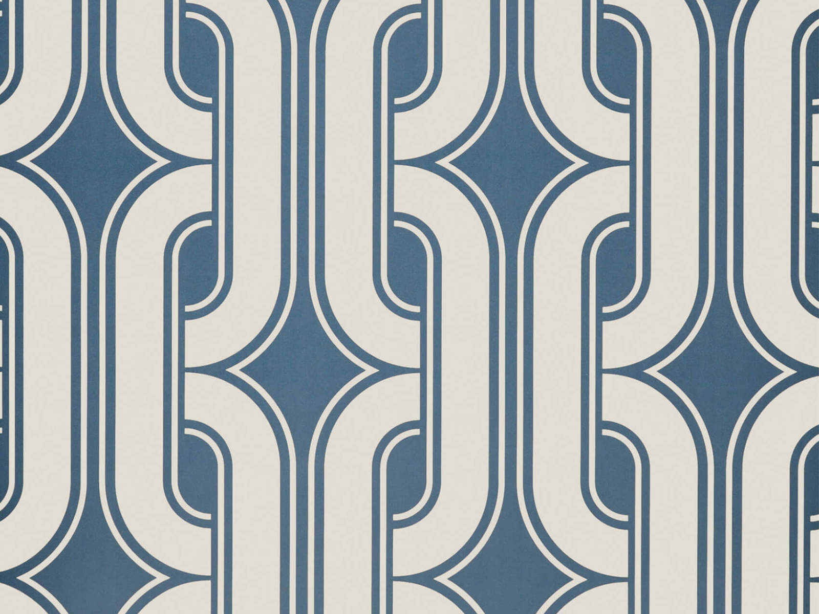 Little Greene Behang 20th Century Papers Lavaliers - Low Wave