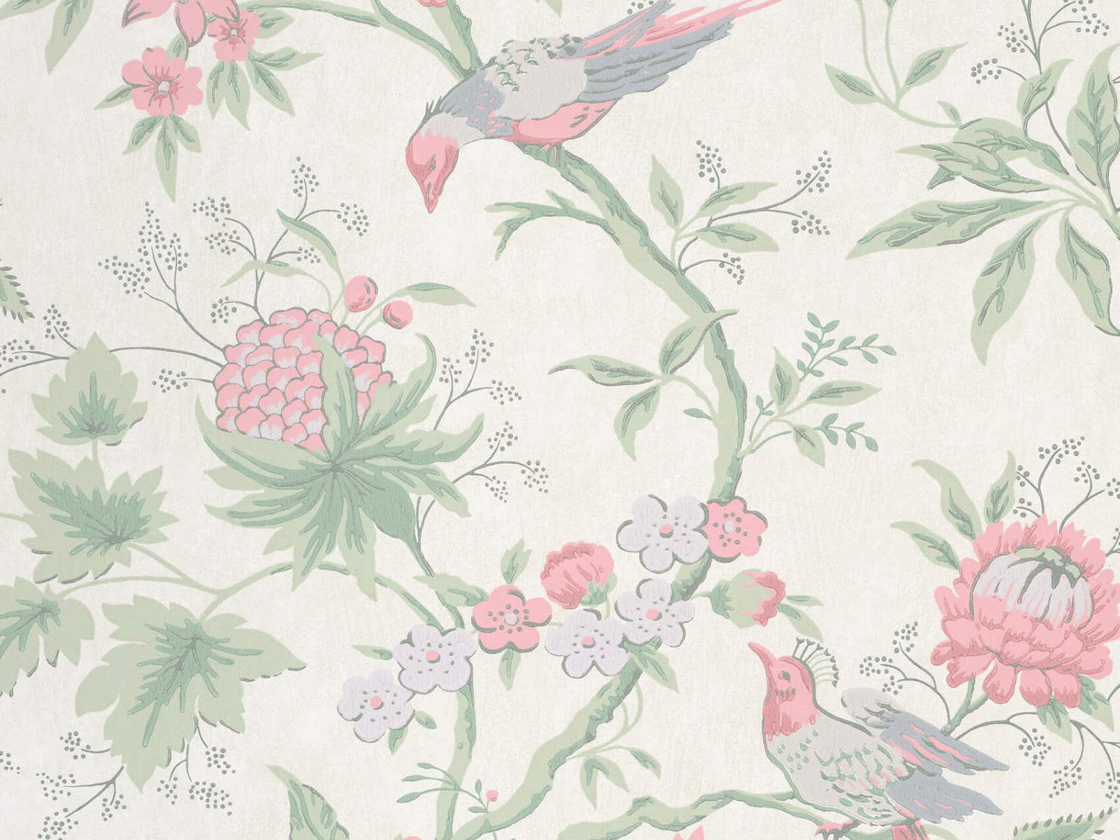 Little Greene Behang Archive Trails II Brooke House - Linen