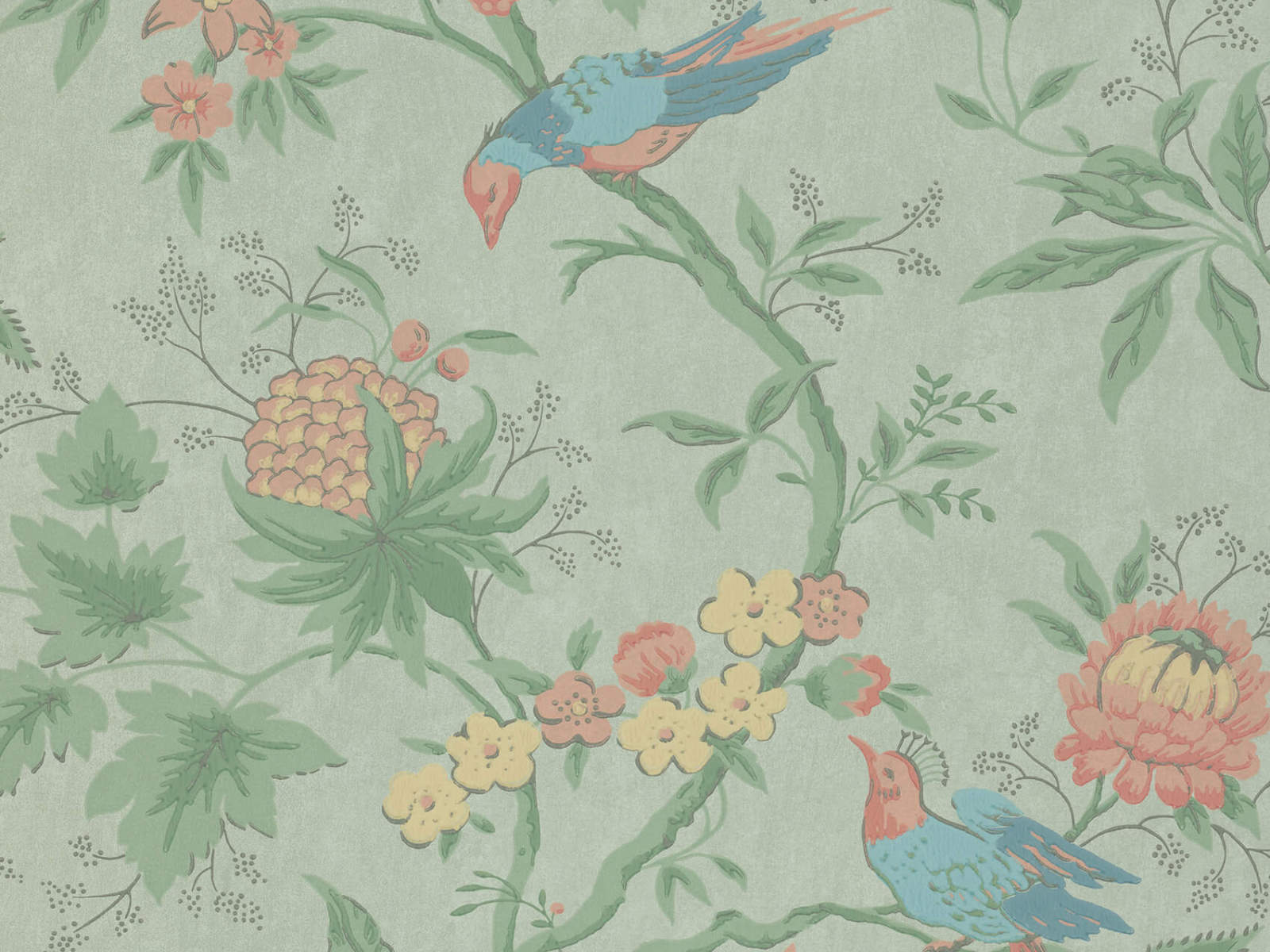 Little Greene Behang Archive Trails II Brooke House - Silk