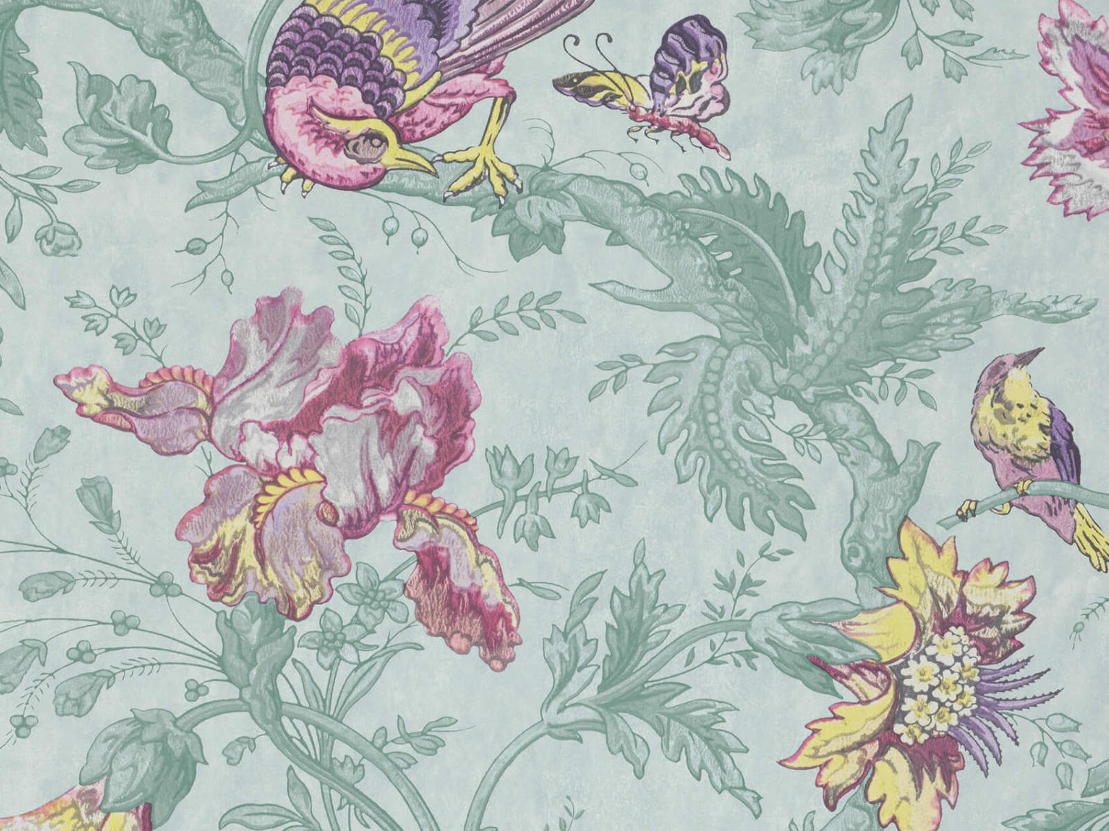 Little Greene Behang Archive Trails II Crowe Hall Lane - Punch