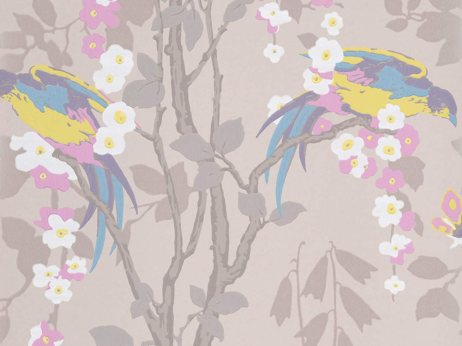 Little Greene Behang Archive Trails II Loriini - Dorain
