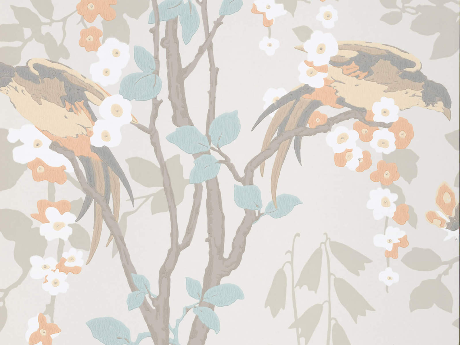 Little Greene Behang Archive Trails II Loriini - Tuscany