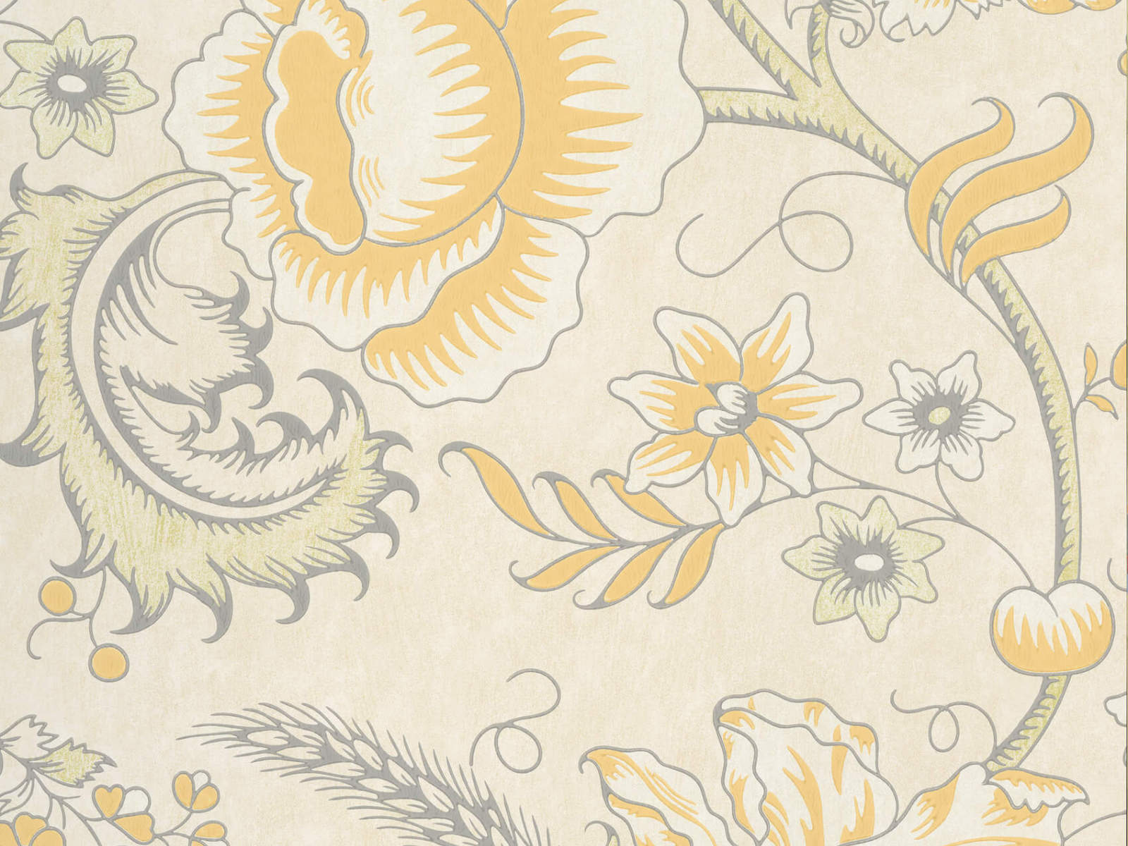 Little Greene Behang Archive Trails II Woodblock Trail - Claude