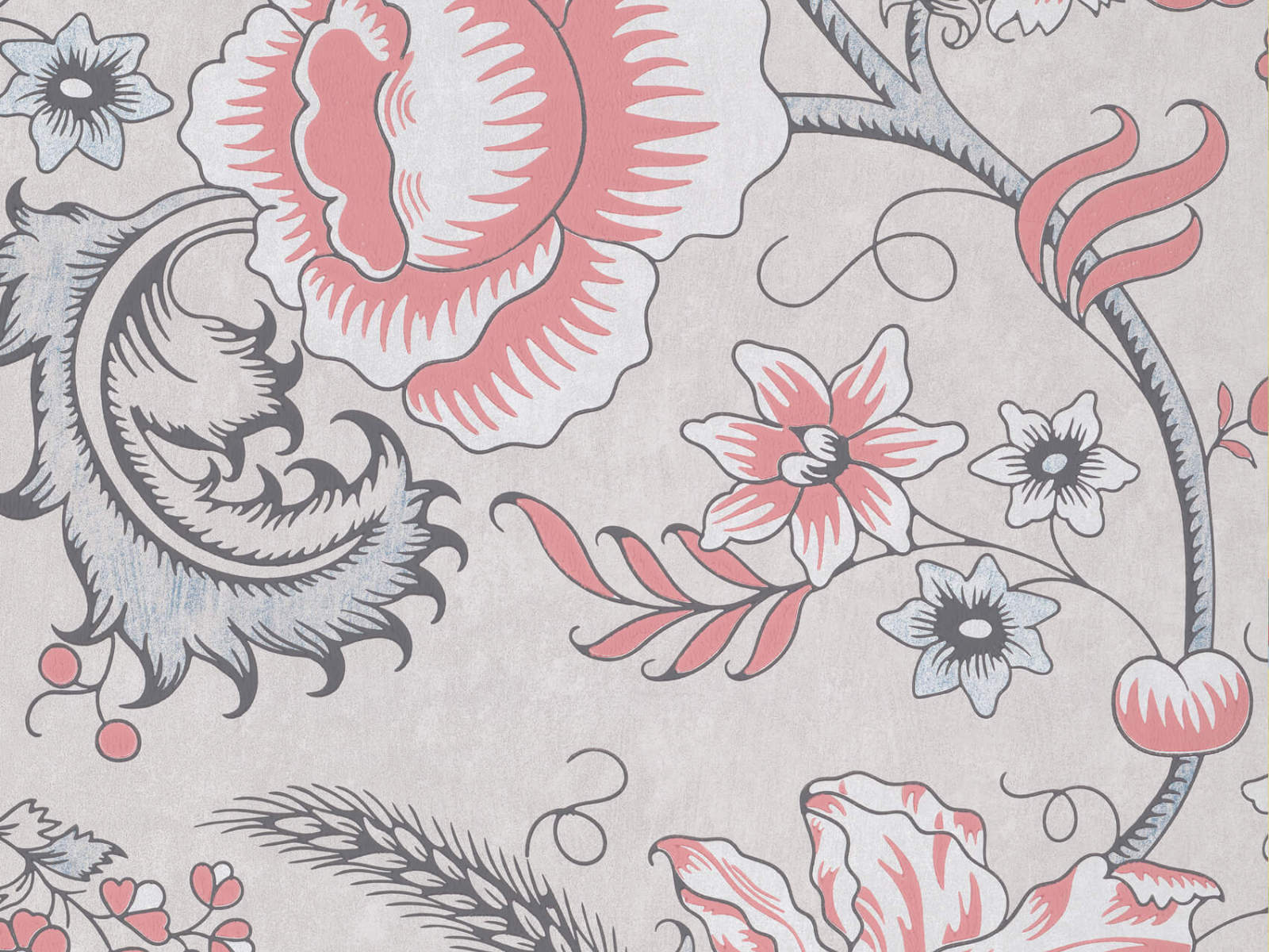 Little Greene Behang Archive Trails II Woodblock Trail - Union