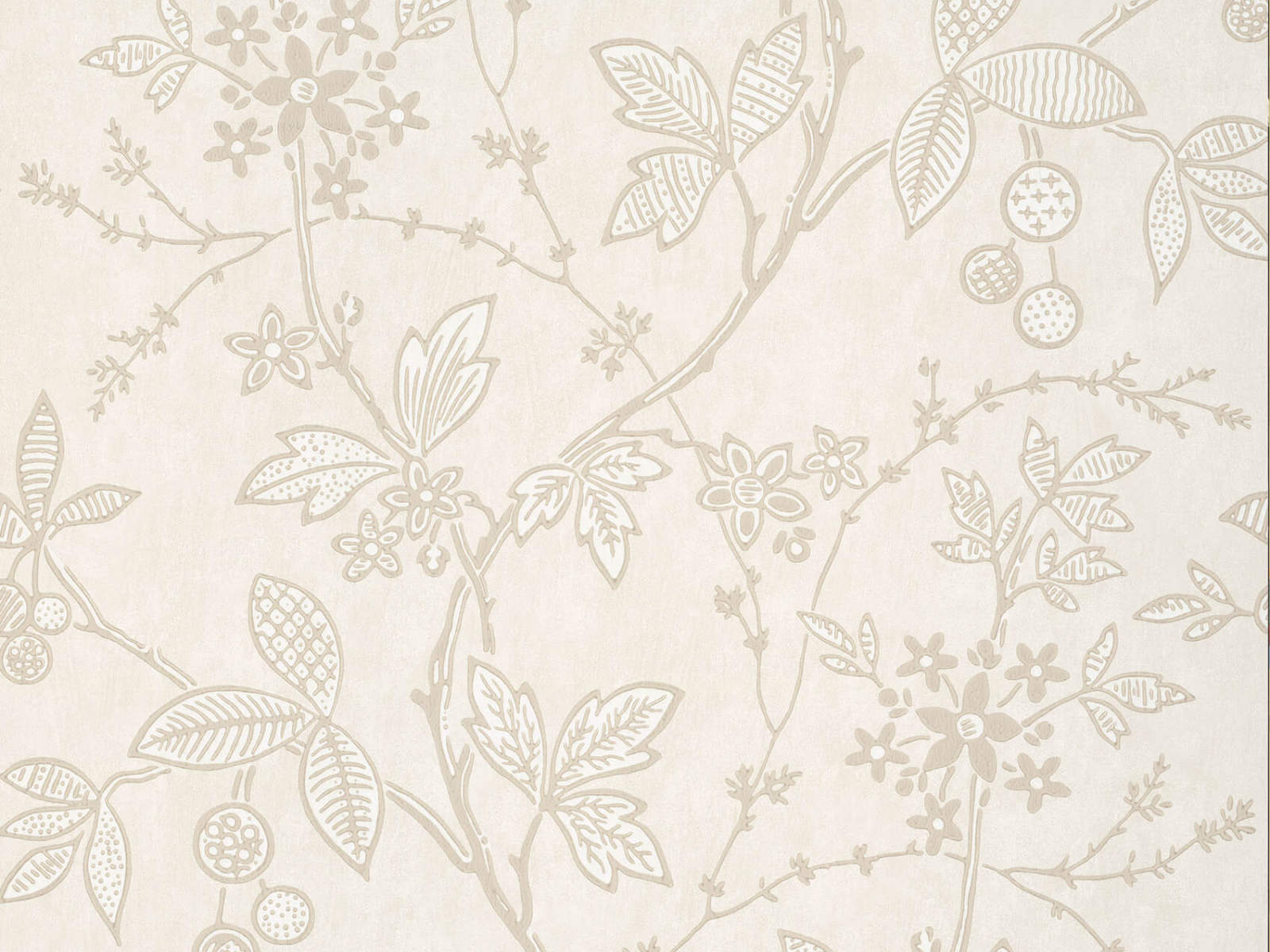 Little Greene Behang Archive Trails II Wrest Trail - Lime Plaster