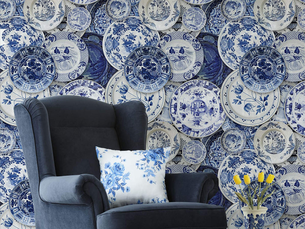 Mind The Gap Dutch Blauw Delftware - WP20187