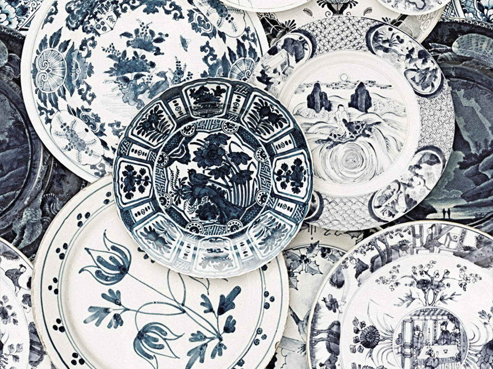 Mind The Gap Dutch Blauw Delftware - WP20187