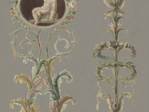 Mind The Gap The World of Antiquity Pilasters Grey - WP20190