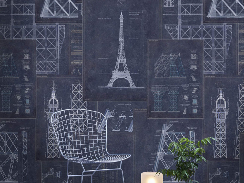 Mind The Gap Histoire de L'Architecture Grand Eiffel Blue - WP20219