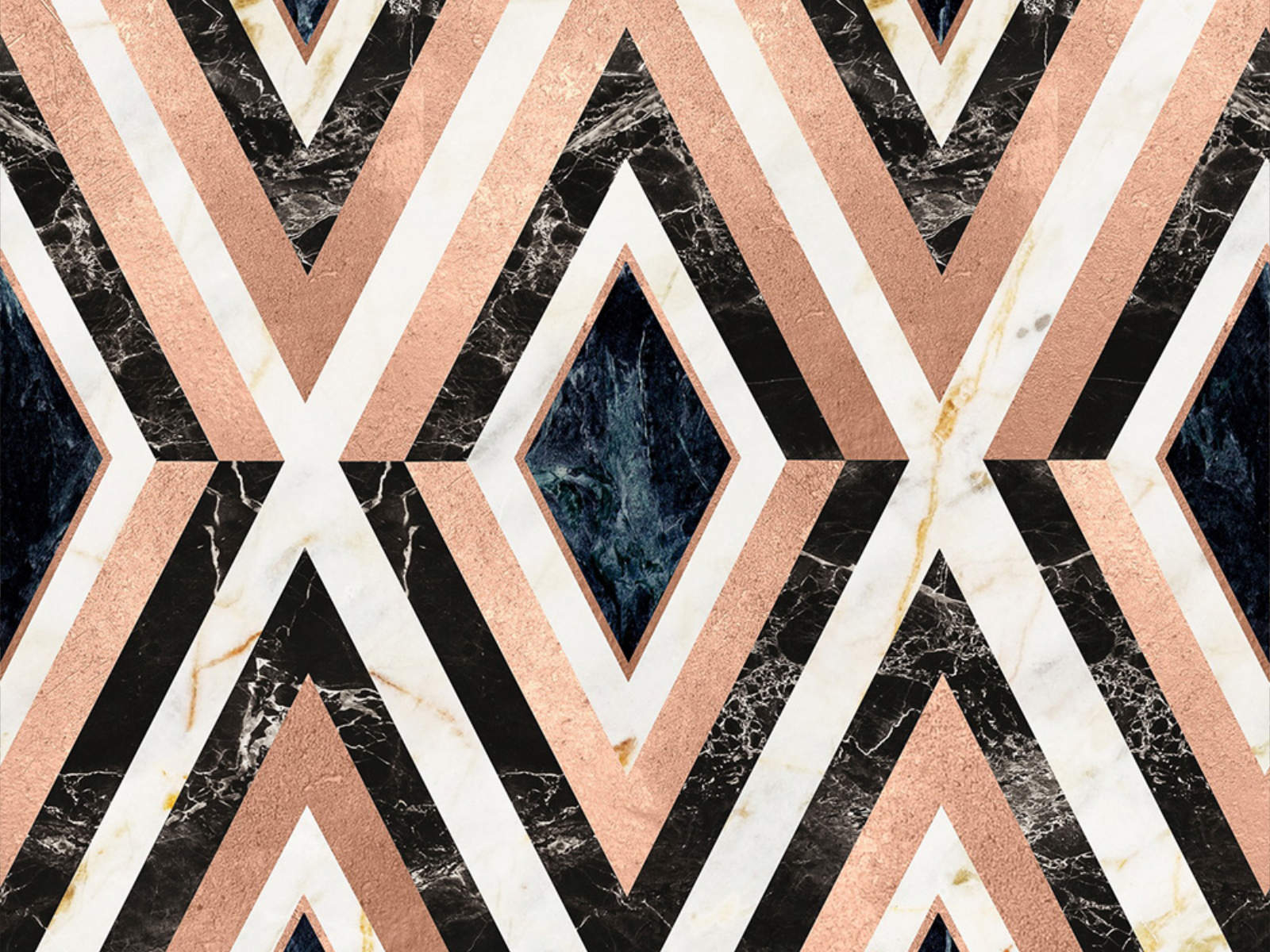 Mind The Gap Manhatten Diamonds In Copper - WP20291