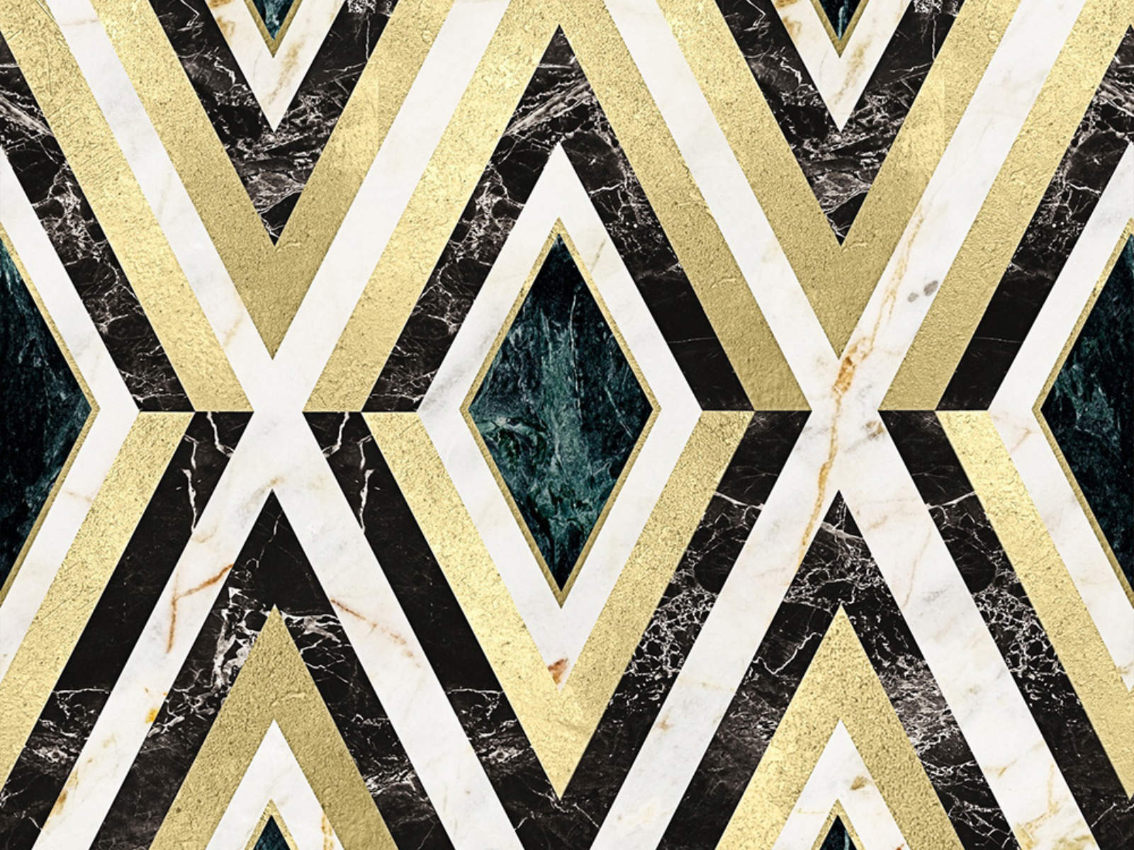 Mind The Gap Manhatten Diamonds In Brass - WP20292