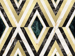 Mind The Gap Manhatten Diamonds In Brass - WP20292