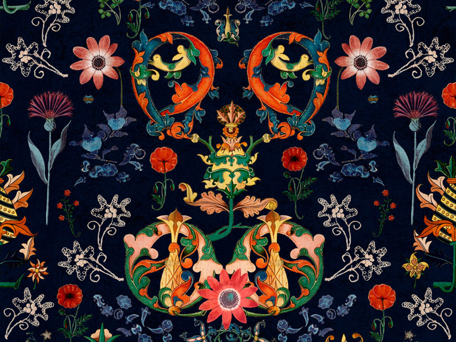 Mind The Gap Hippie Spirit Transylvania Folk In Blue - WP20312