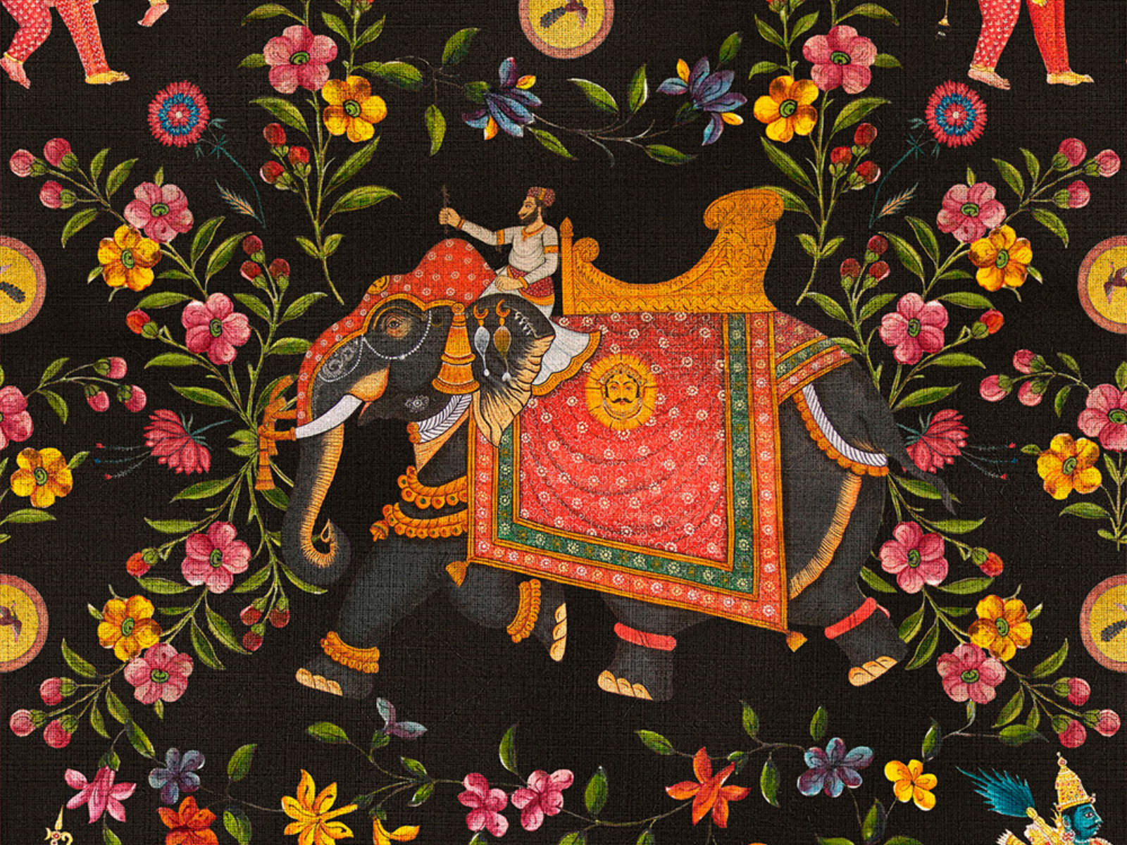 Mind The Gap World of Fabrics Aristocracy Anthracite - WP20404