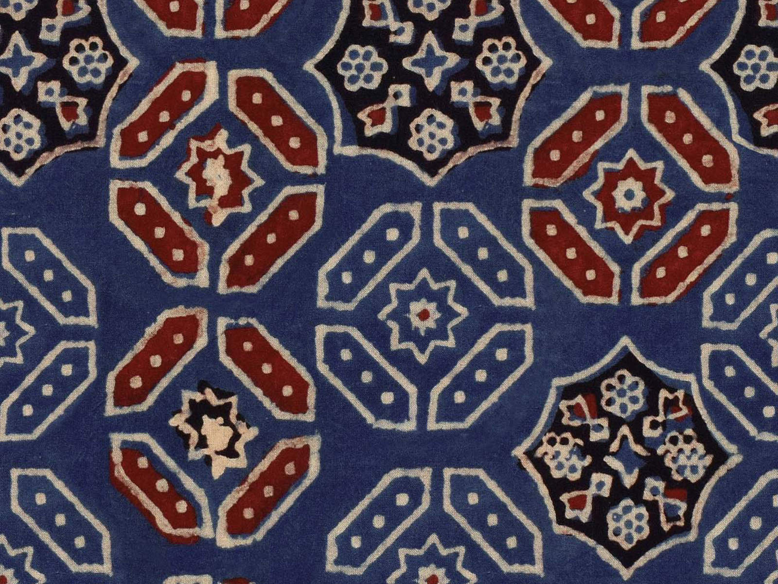 Mind The Gap Origins Ajrak Blue - WP20412