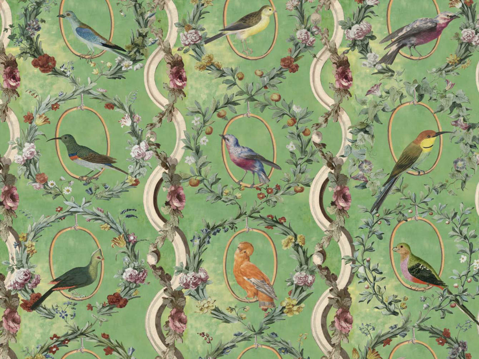 Mind The Gap Le Manoir Countesse’s Aviarium Mint - WP20426