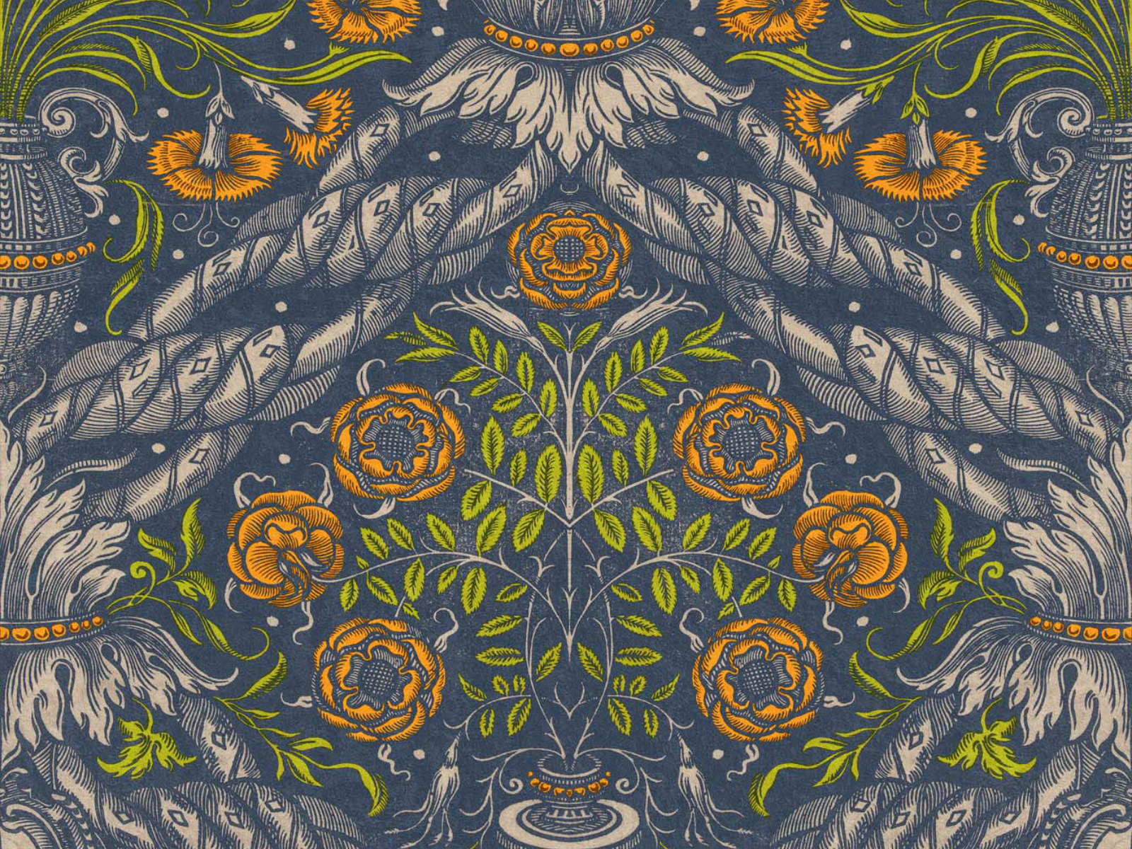 Mind The Gap Le Manoir Floral Ornament - WP20453