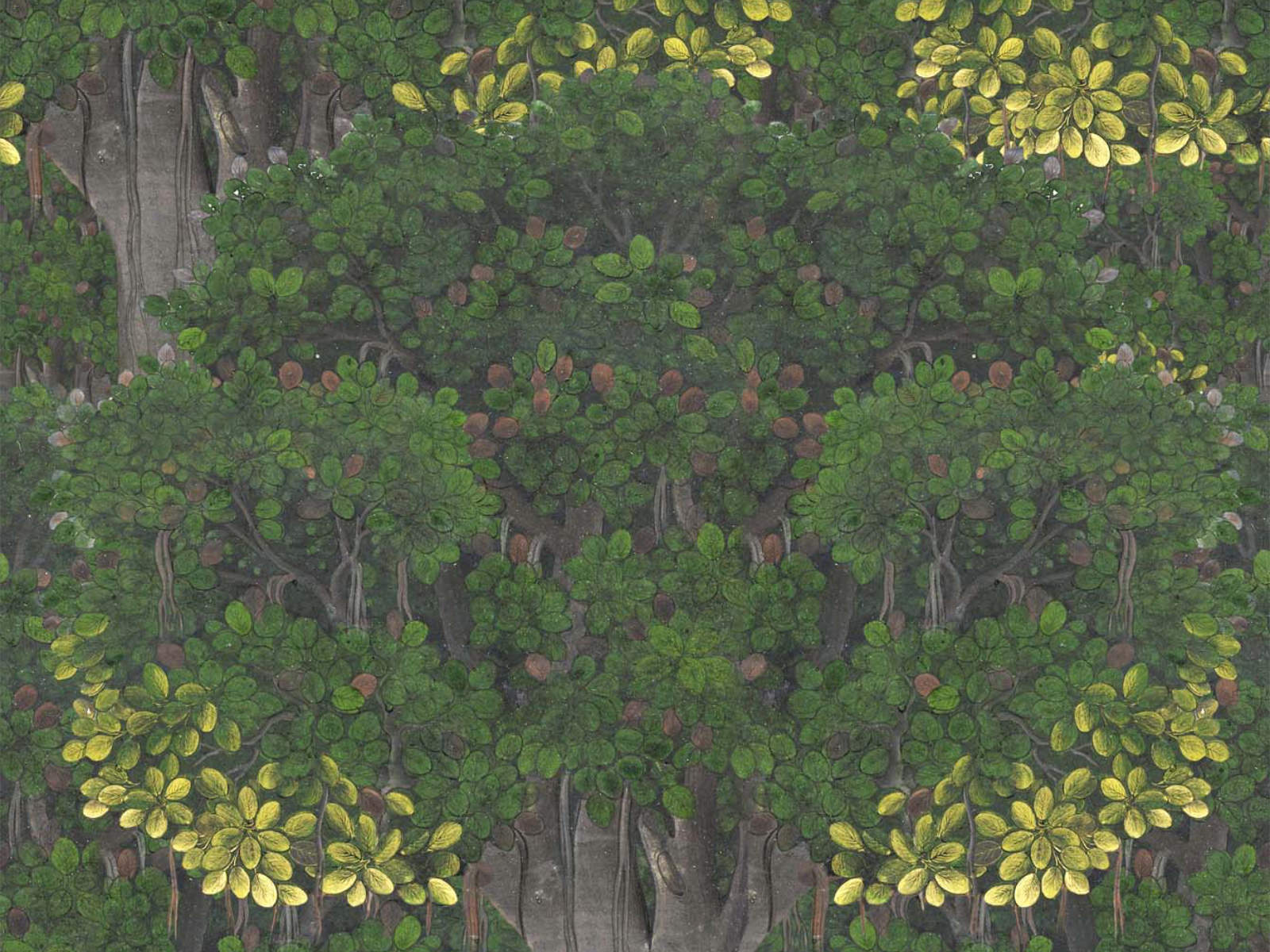 Mind The Gap The Royal Garden Savage Leaves - WP20466