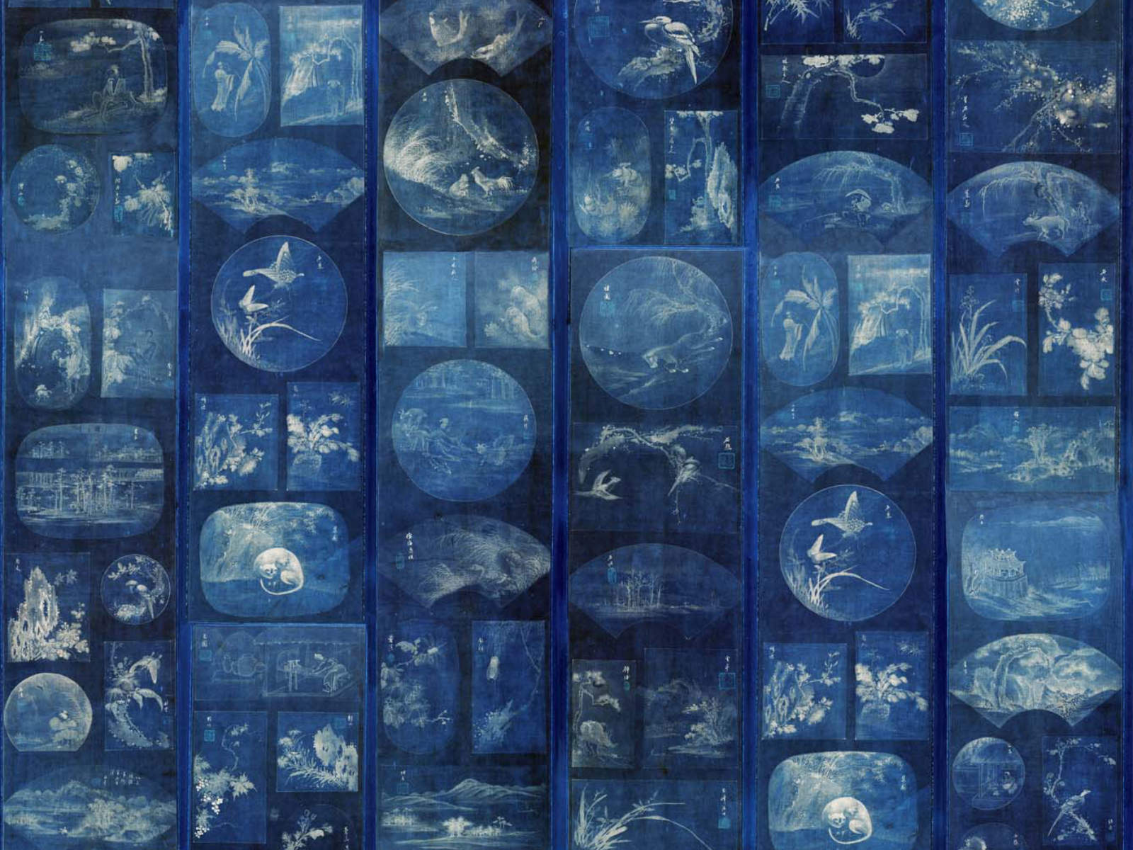 Mind The Gap Indigo Addiction Aizome Collage - WP20506