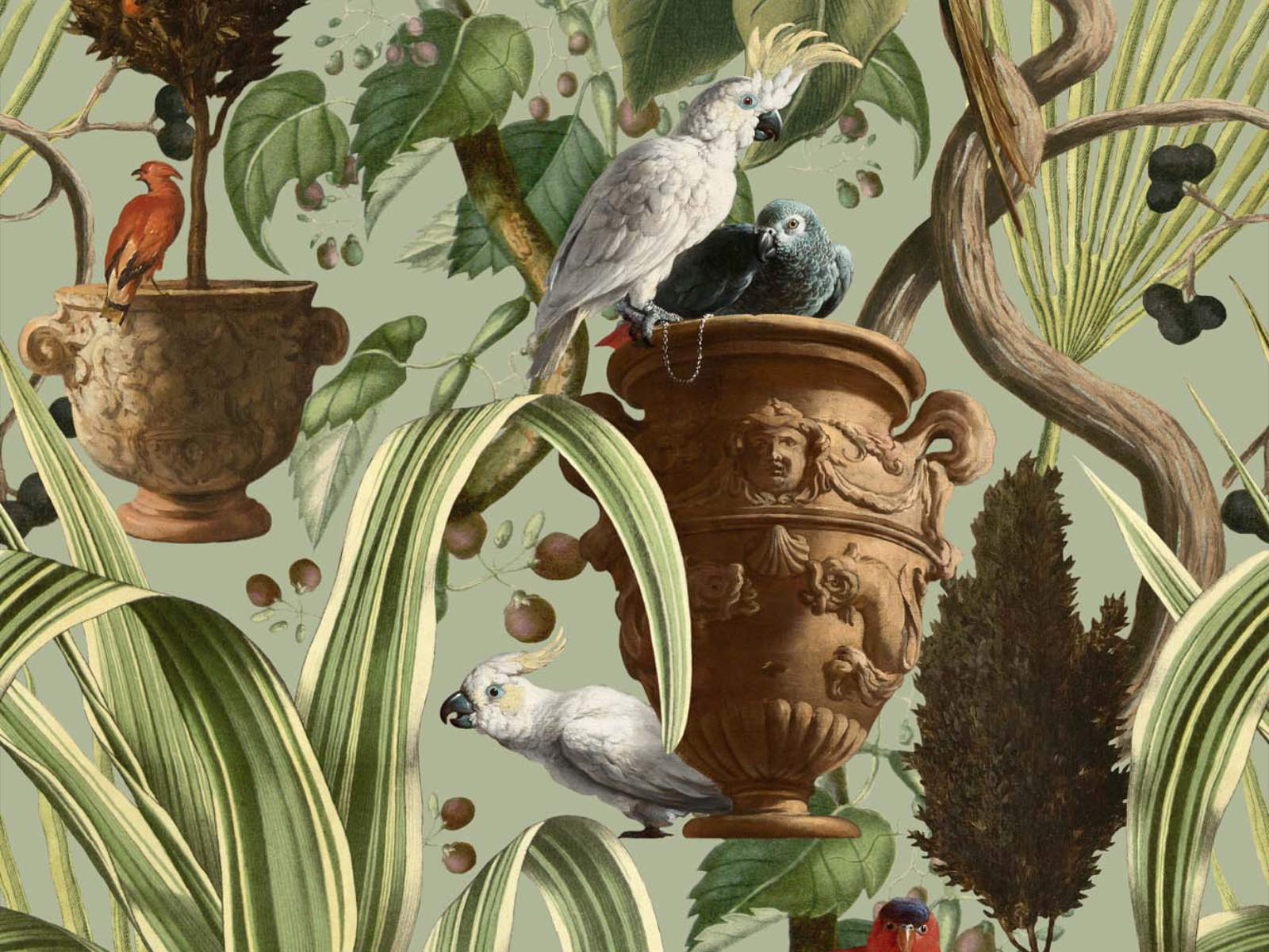 Mind The Gap Tropical Wanderlust Exotic Menagerie Light - WP20516