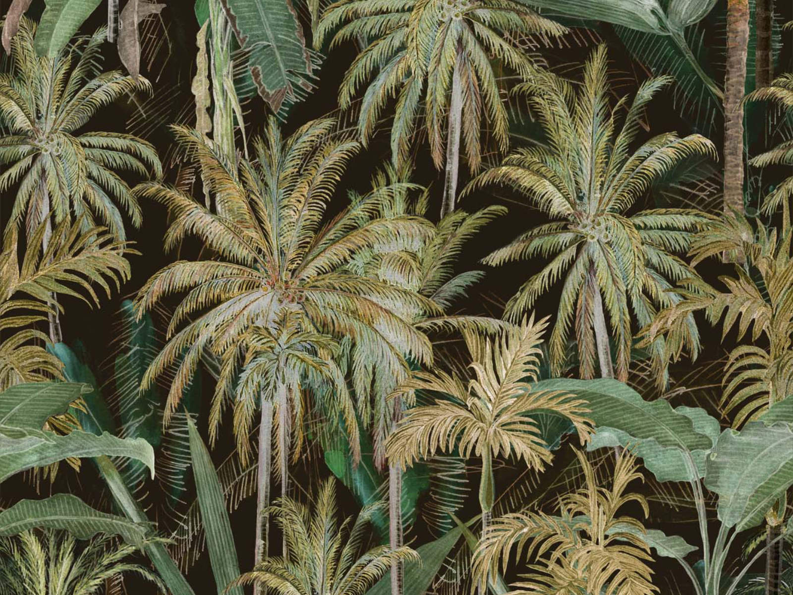 Mind The Gap Tropical Wanderlust The Jungle Anthracite - WP20523