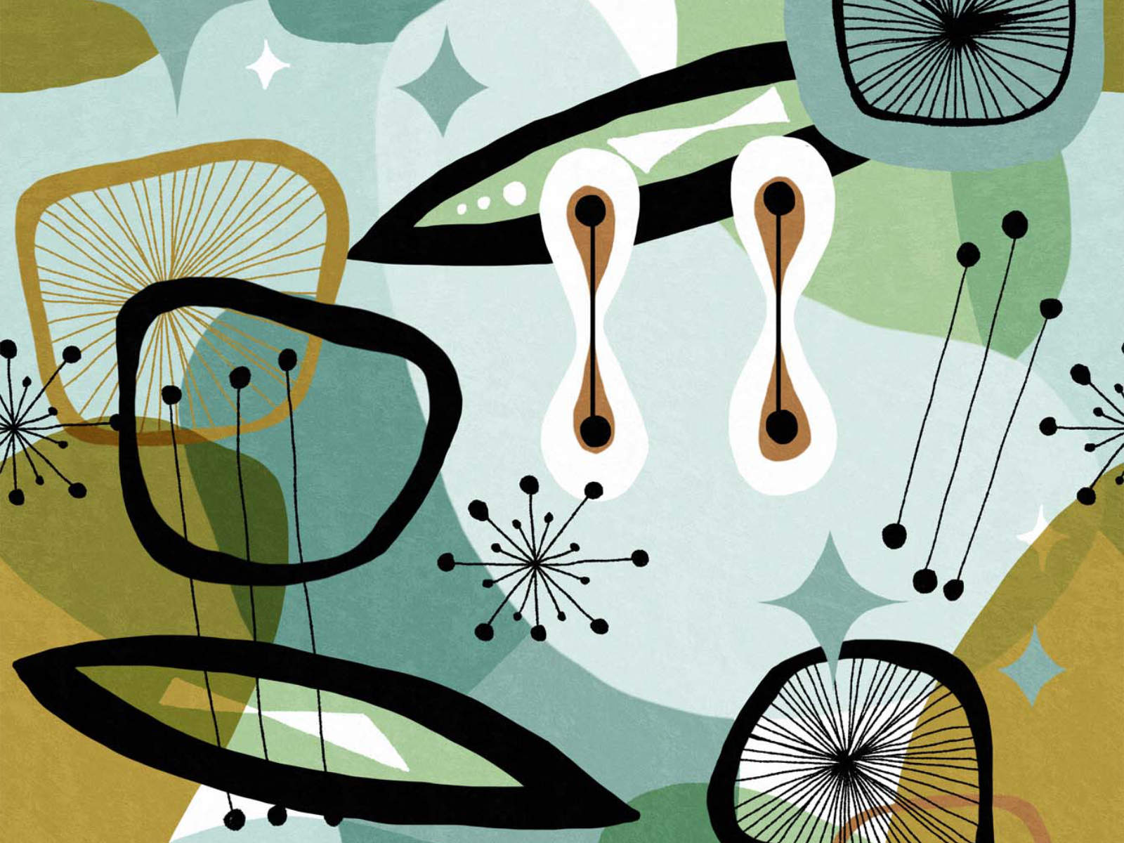 Mind The Gap Revival Century Elements Green - WP20530