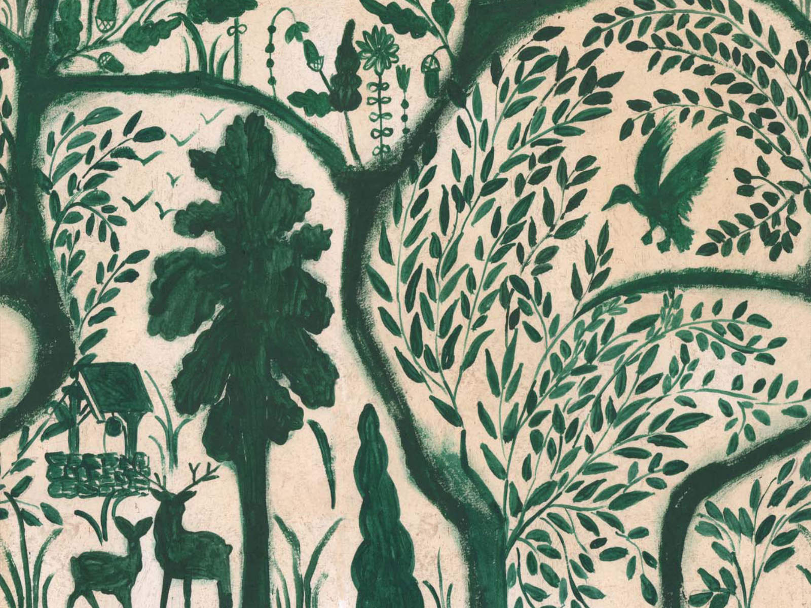 Mind The Gap Transylvanian Roots The Enchanted Woodland Green - WP20549