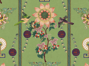 Mind The Gap The Chinese Garden Lin Yuan Absinthe Green - WP20586