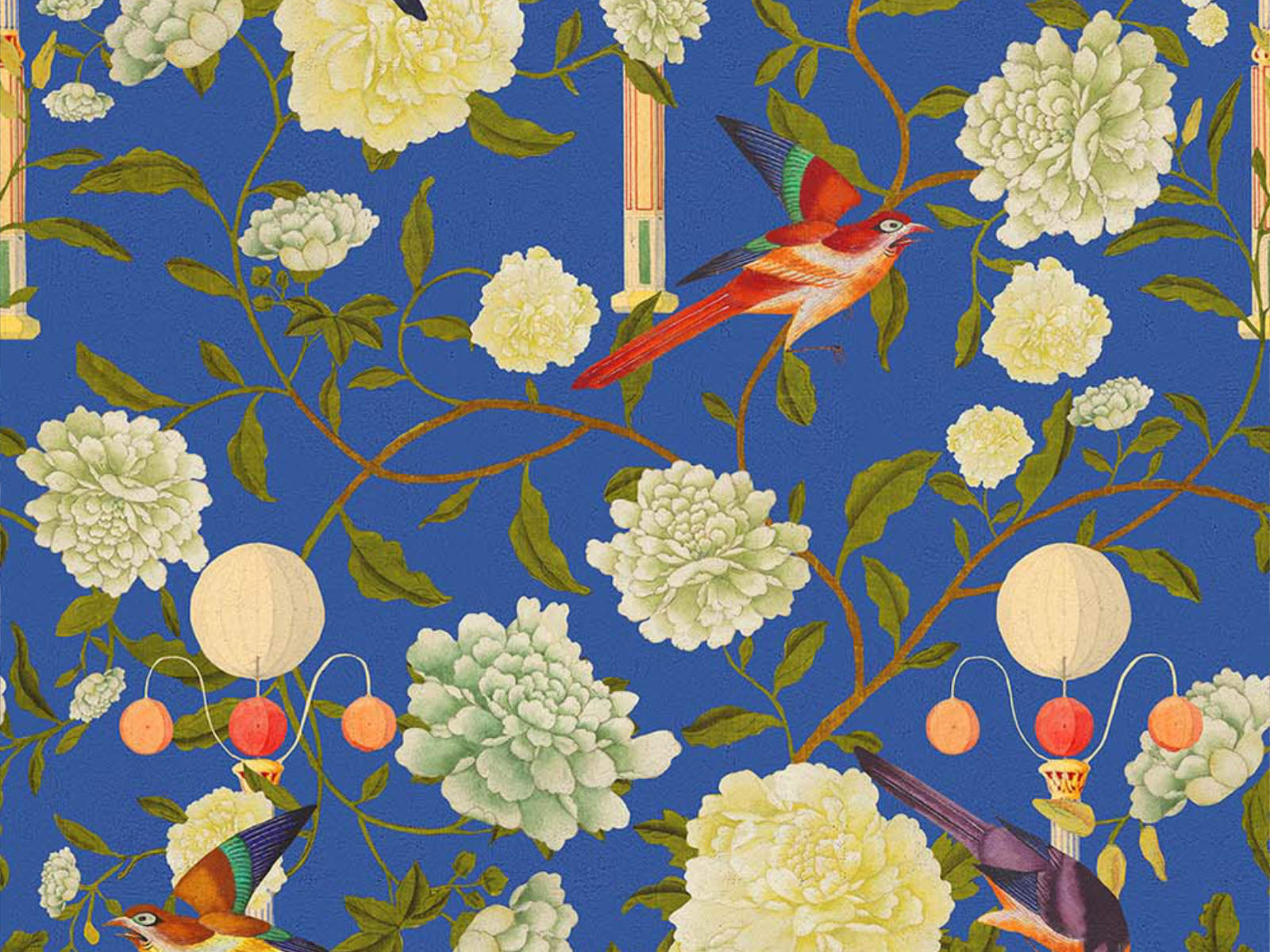 Mind The Gap The Chinese Garden The Garden Of Immortality Lapis Blue - WP20589