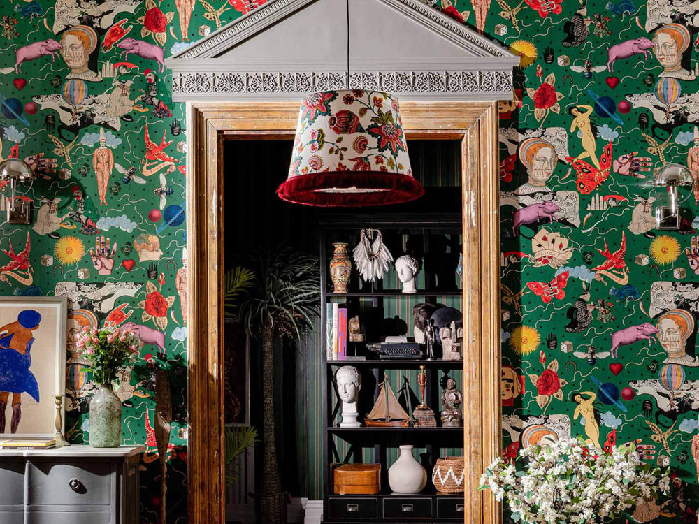 Mind The Gap Woodstock Illusionary Daytime Green - WP20618