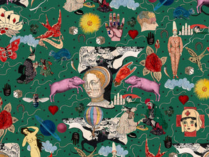 Mind The Gap Woodstock Illusionary Daytime Green - WP20618