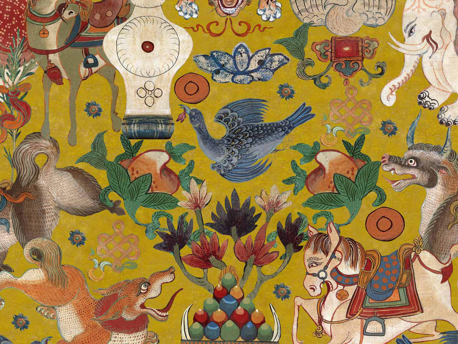 Mind The Gap Woodstock Incantation Yellow - WP20621