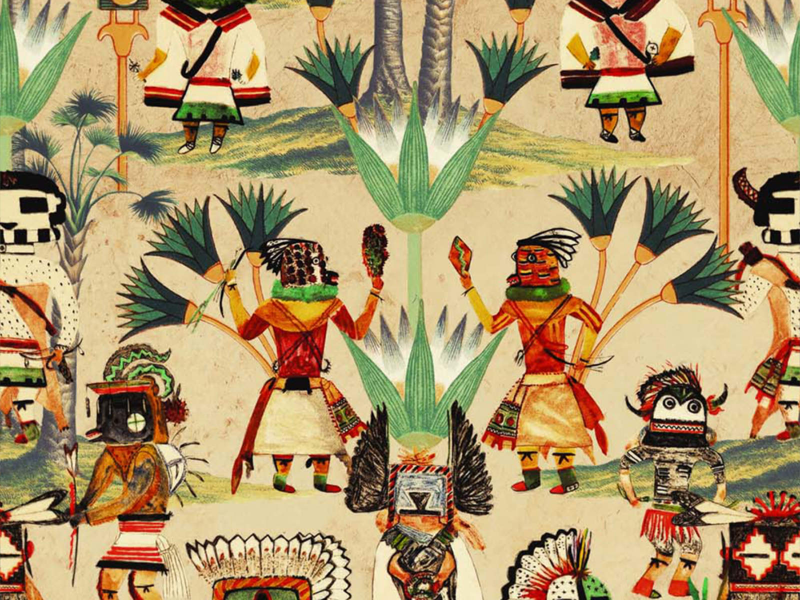 Mind The Gap The Curator's Cabinet Hopi Spirit Taupe - WP20648