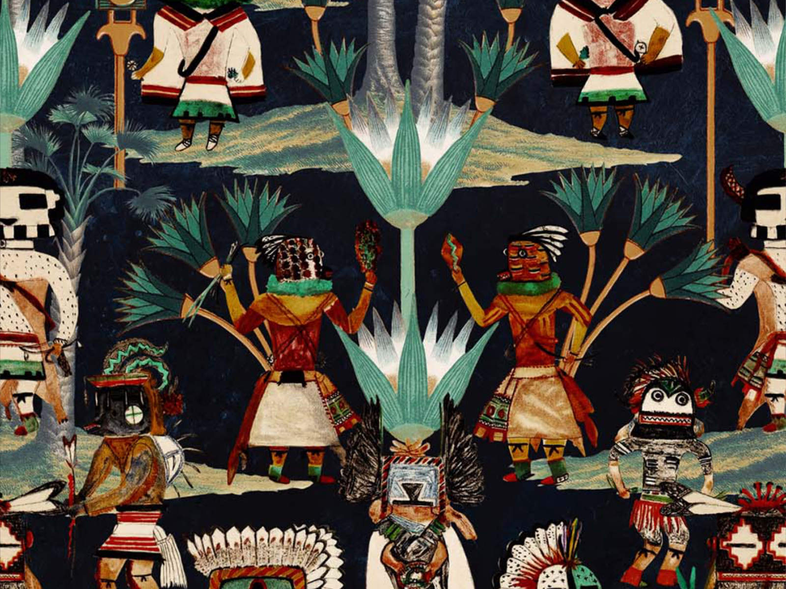 Mind The Gap The Curator's Cabinet Hopi Spirit Anthracite - WP20649