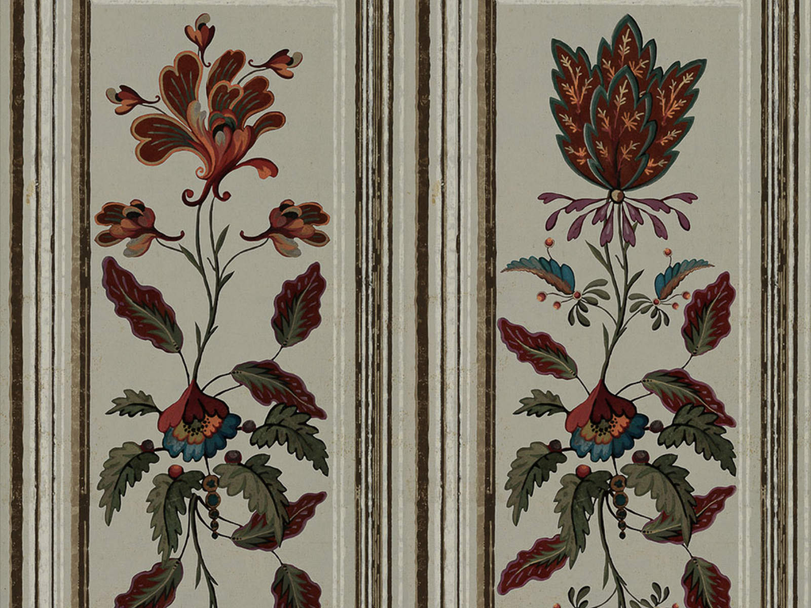 Mind The Gap Tyrol Aprés-Ski Tyrolean Panel Taupe - WP20698