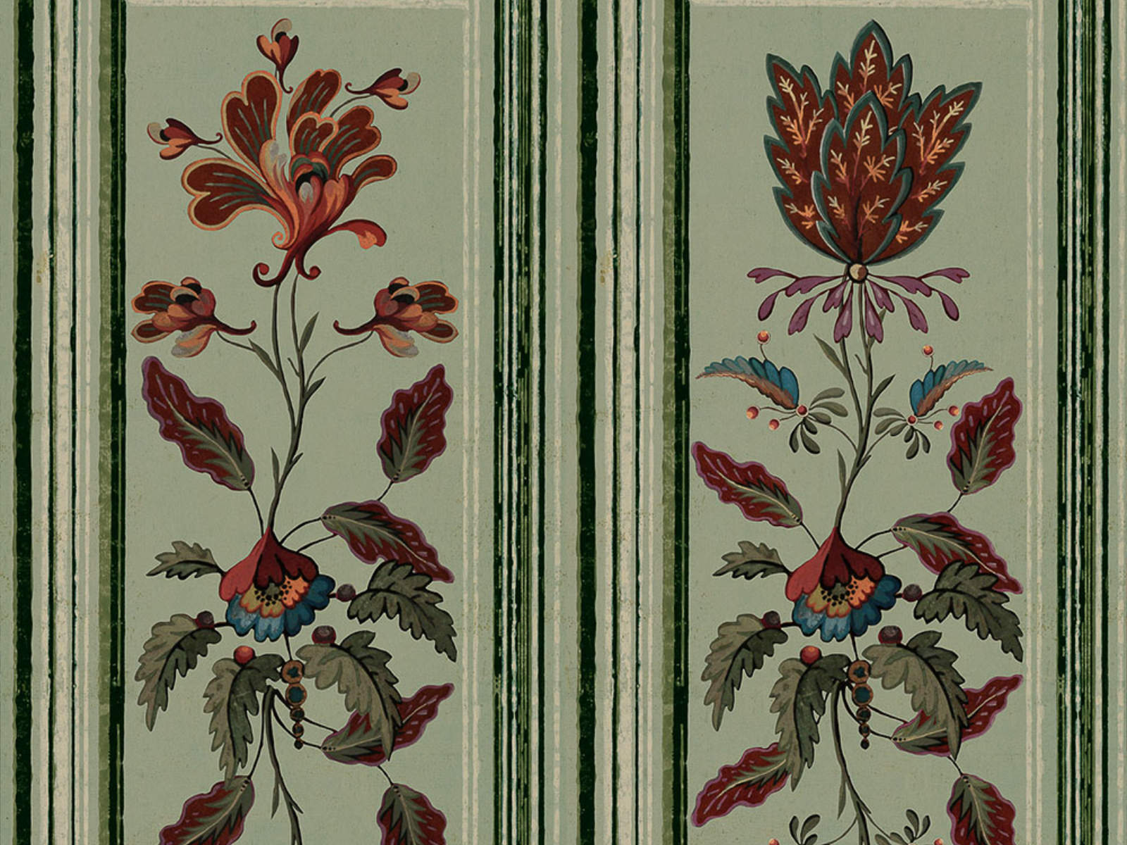 Mind The Gap Tyrol Aprés-Ski Tyrolean Panel Alpen Green - WP20699